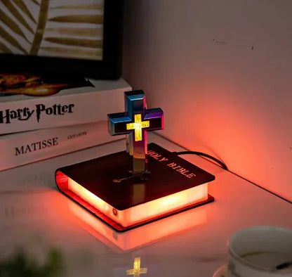 Magnetic Levitating cross and bible